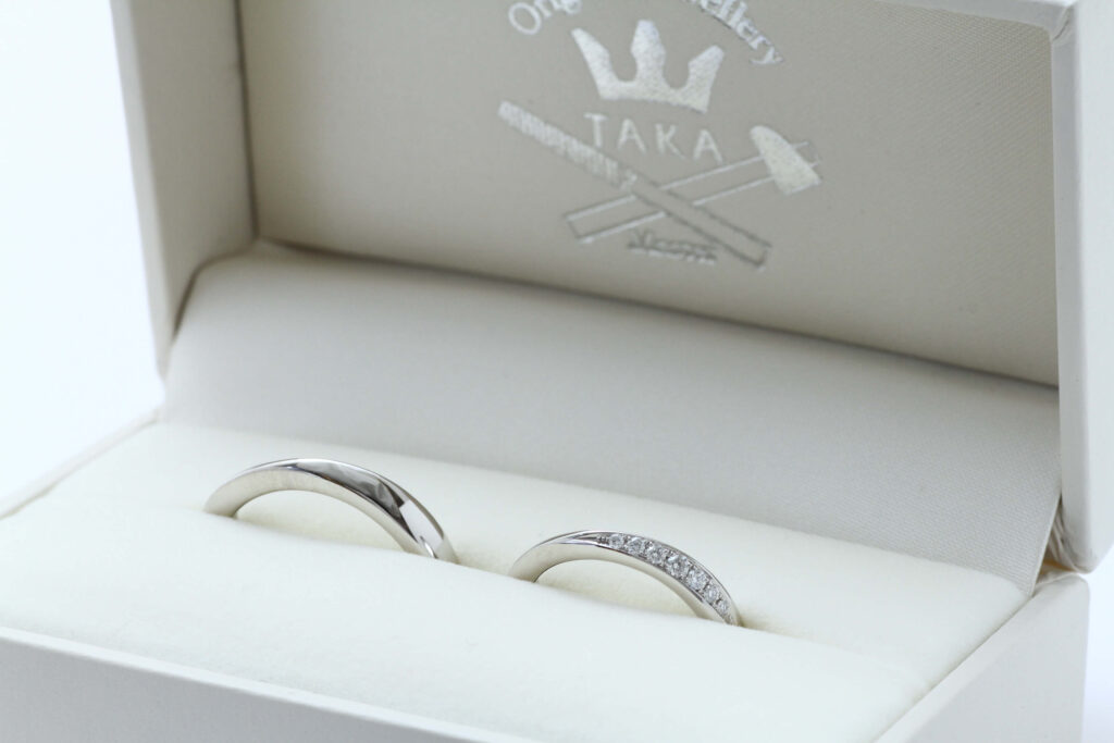 オーダーメイドの婚約指輪・結婚指輪　完成