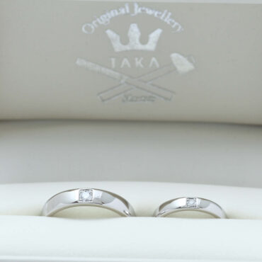 フルオーダーメイドの結婚指輪　VSup ダイヤモンド＋Pt950