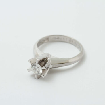 お持ち込みダイヤ指輪です。