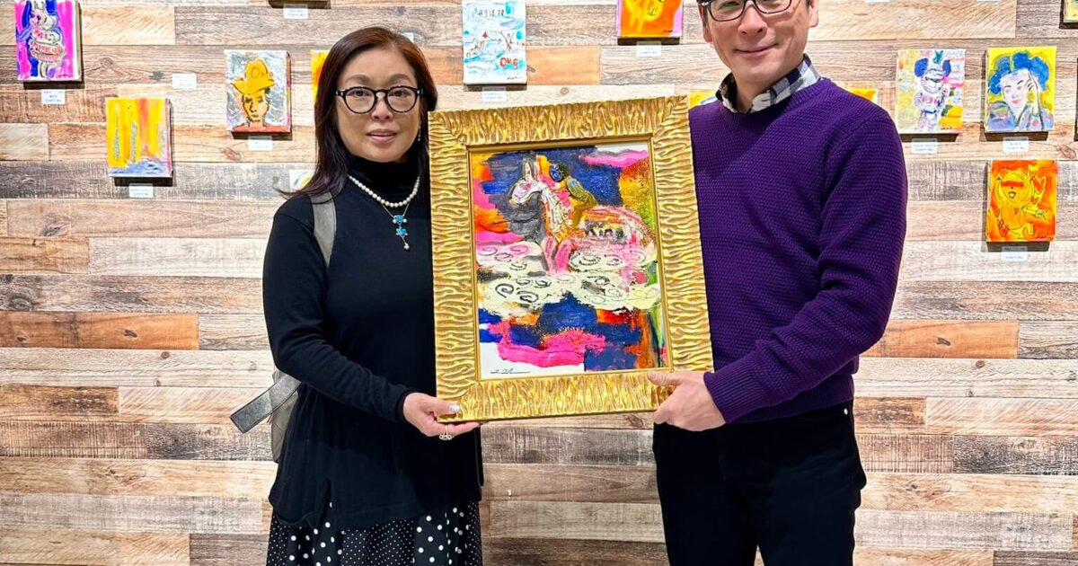 世界的アーティストの田中拓馬氏の絵画と共に年始のご挨拶
