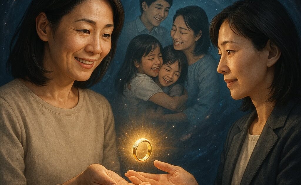 過去の自分や家族との絆を、未来の自分への贈り物として形にするジュエリー。画像
