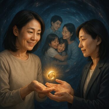 過去の自分や家族との絆を、未来の自分への贈り物として形にするジュエリー。画像