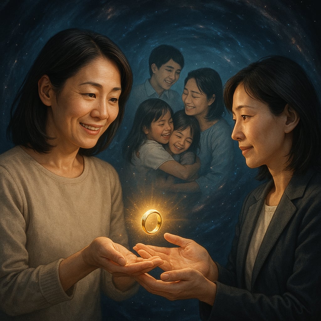 過去の自分や家族との絆を、未来の自分への贈り物として形にするジュエリー。画像
