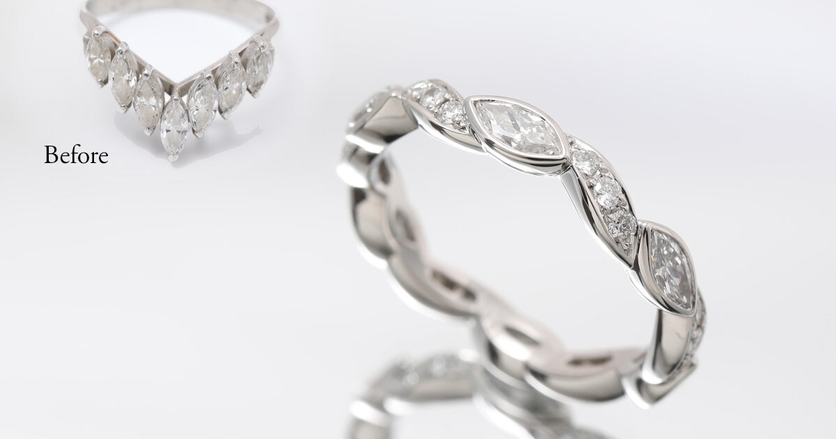 ダイヤのエタニティーリングのお仕立て！
