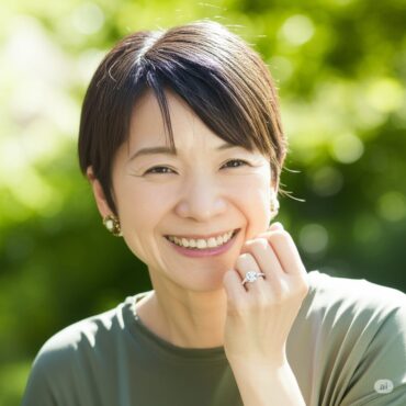 日本人女性40代が形見のジュエリーを指輪にリフォームして、未来に羽ばたいていく様子